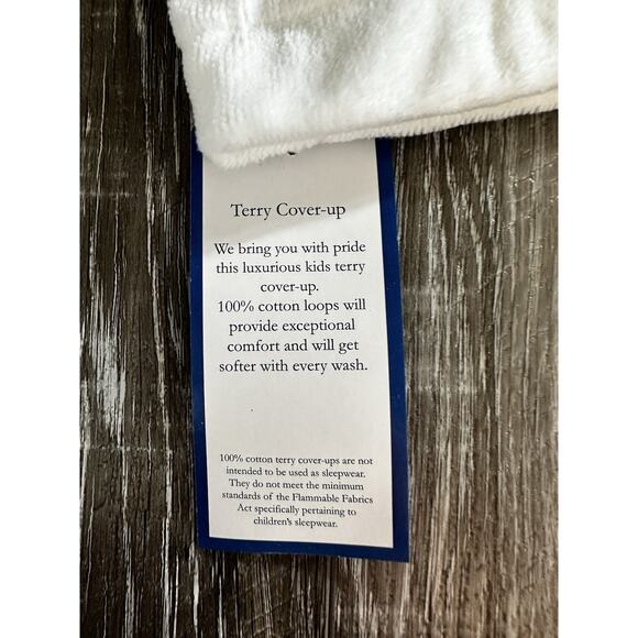 Terry Town White Robe Kids Size Teen Adults XS - Picture 2 of 4